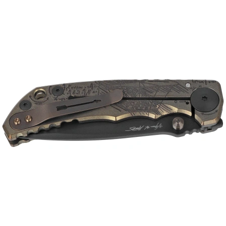 Spartan Blades Harsey Folder ''DiVinci'' Bronze Titanium, Black PVD MagnaCut by William W. Harsey (SF5DiVinci)