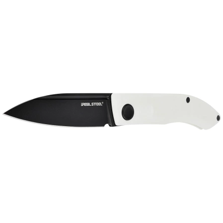 Nóż składany Real Steel Stella White G10, Blackwash VG-10 by Poltergeist Works (7051BW)