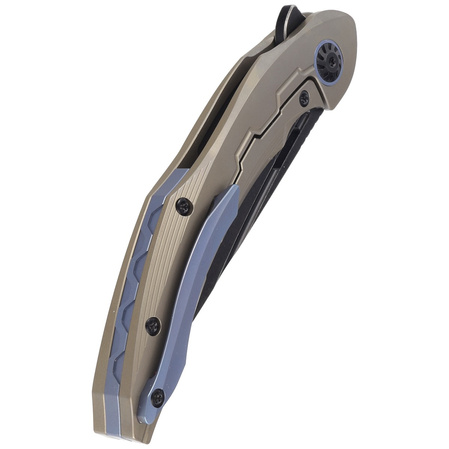 Nóż składany Bestech Marukka Bronze Titanium, Black Stonewashed M390 by Kombou (BT2002C)
