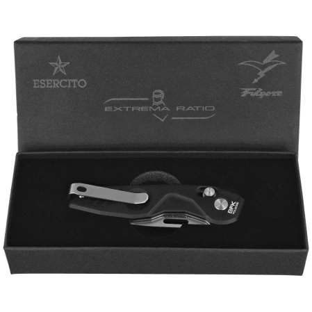 Extrema Ratio BFK Zero Folgore Black Aluminum, Stonewashed VG-10 (04.1000.0174/VG10/SW/BK/F)