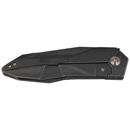 Nóż składany WE Knife Solid Black Titanium, Black Stonewashed CPM 20CV by Gustavo T. Cecchini (WE22028-1)