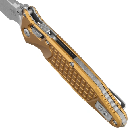Nóż składany Microtech Socom Ram-Lok S/P-M Tan Frag Aluminum, Apocalyptic M390MK by Tony Marfione (160RL-10APFRTA)
