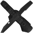 Extrema Ratio Fulcrum Bayonet EVO NFG Knife Black Forprene, Black N690 (04.1000.0300/BLK E)