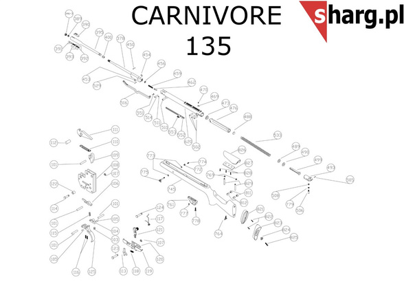 Dźwignia bezpiecznika Hatsan MOD 33 - Torpedo 155, Dominator 200, Proxima (121)