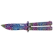 Martinez Albainox Balisong Knife 3D Colours Steel, 3D Colours 3Cr13Mov (02219)