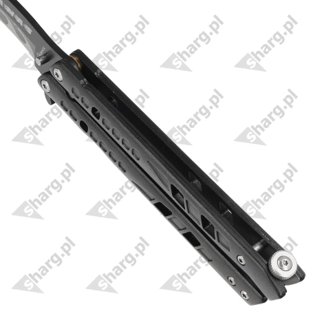 Martinez Albainox Flamas Black Aluminium, Black 3Cr13Mov butterfly knife (02138)