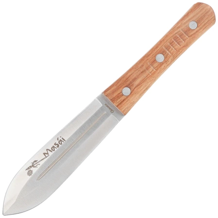 Martinez Albainox Masai Wood Knife, Satin 3Cr13MoV (32535)