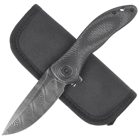 Nóż składany Civivi Synergy3 Black G10 / Twill Carbon Fiber, Black Damascus by Jim O'Young (C20075D-DS1)