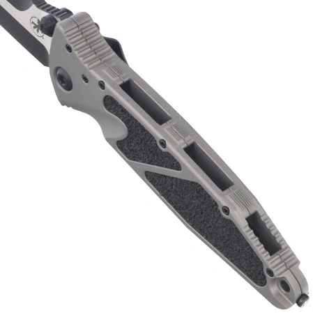 Nóż składany Microtech Socom Elite S/E-M Spike Grind Signature Natural Clear Aluminium, Black M390MK by Tony Marfione (160-1NCSS)