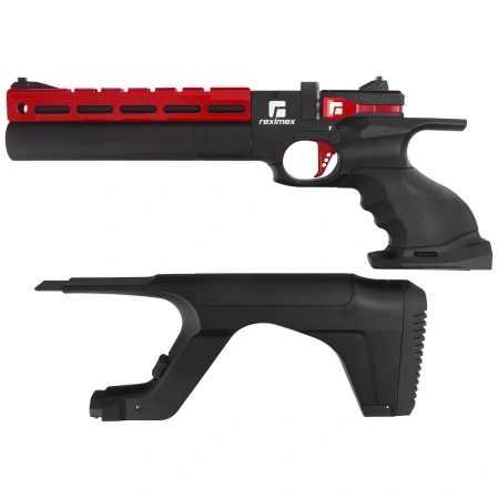 Reximex RP Race Red 4.5 mm PCP Air Pistol with Regulator