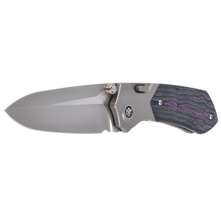 Nóż składany Remette Meteor Titanium/Jazzy CamoCarbon Carbon Fiber, Sandblasting M390 (RTPT-JAC)