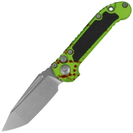 Microtech LUDT Gen III T/E Automatic Knife Zombie Aluminum, Stonewashed M390MK by Tony Marfione (1136-10Z)