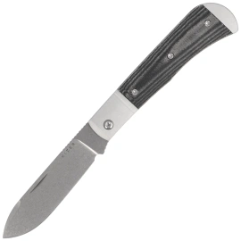Nóż składany Kizer Trestle D Silver Aluminium / Black Norplex UltreX Micarta, Stonewashed Nitro-V by Azo (V3760A1)