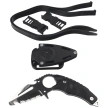 MAC Coltellerie Gunslinger Scuba Rescue Diving Knife Black FRN, Satin 420 by Riccardo Silva (GLRRE.N)