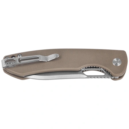 Bestechman Firebird Knife Tan G10, Satin / Stonewashed D2 (BMK05B)