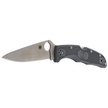 Spyderco Endura 4 FRN Gray Full Flat Plain Knife (C10FPGY)