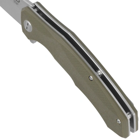 Bestech Warwolf Army Green G10, Stonewashed/Satin D2 knife (BG04B)