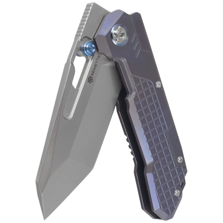 Nóż składany Remette RT-Cool Leopard Grilled Blue Titanium, Pearlescent M390 (RTKS-L)