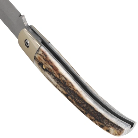 Nóż składany Muela Artisan P-8VA Deer Stag, Satin MoVa 1.4116