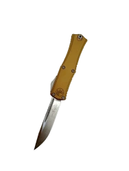 Nóż automatyczny OTF Microtech Hera II Mini S/E Tan Aluminium, Stonewashed M390MK by Tony and Sean Marfione (1703M-10TA)
