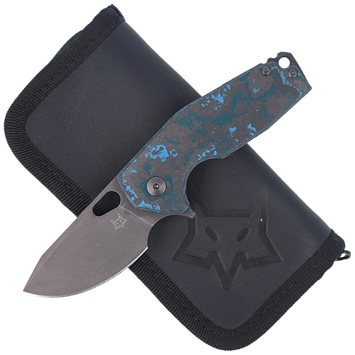 Fox Suru LE Arctic Storm Fat Carbon Knife, Black Stonewashed PVD Fox Suru LE Arctic Storm Fat Carbon Knife, Black Stonewashed PVD