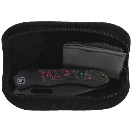 Nóż składany Remette Orca Black Titanium/Ultimate Warrior CamoCarbon, Black DLC Pearlescent M390 (ORCAURD)