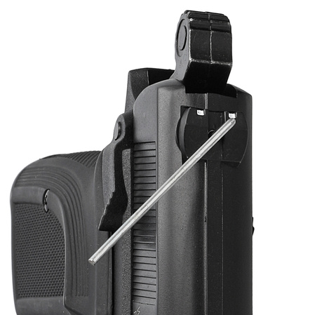 Zestaw wiatrówkowy 12: pistolet Voltran Ekol ES P66 Matte Black 4.5 mm, 1500 BBs, 10 kapsuł CO₂, 100 tarcz