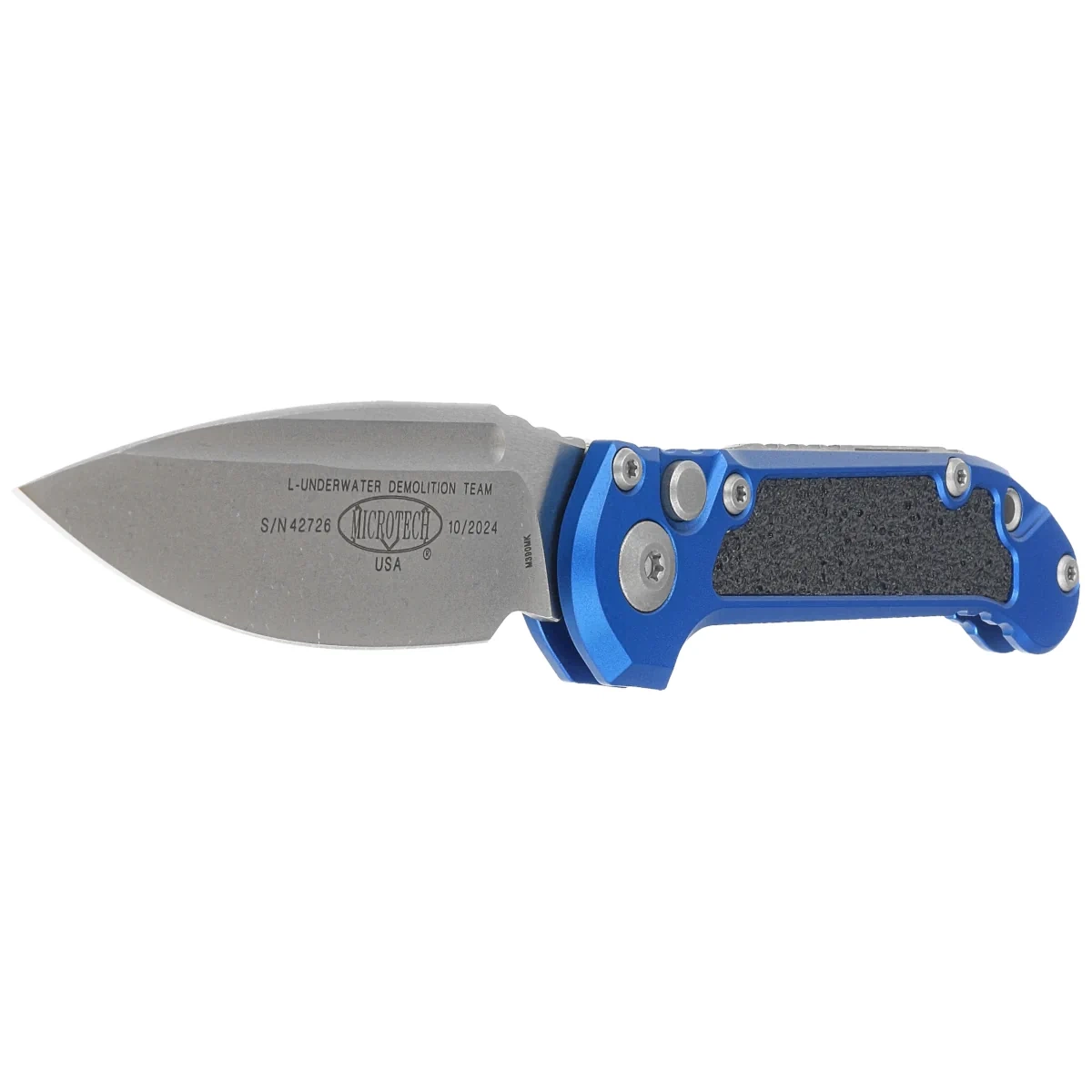  GROWN - ONE DAY / 3 seconds (7”) Nóż automatyczny Microtech LUDT Gen III S/E Blue Aluminium
