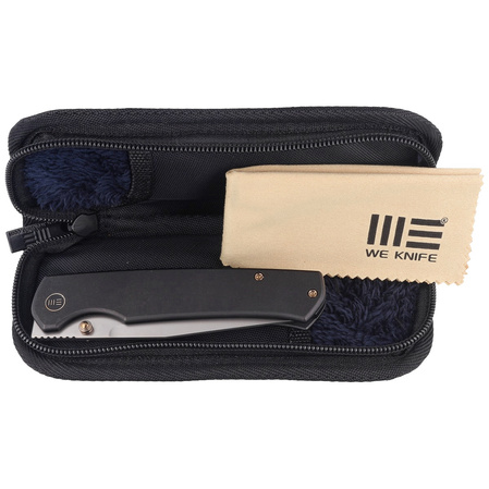 Nóż składany WE Knife Evoke Black Titanium, Silver Bead Blasted CPM 20CV by Ray Laconico (WE21046-1)
