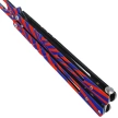 Nóż treningowy motylek Third Decor Habitat Balisong Blue-Red Steel,  Blue-Red 420 (TH-K3103)