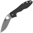 Spyderco Retract Knife Black G10, Satin 9Cr18MoV by Ed Schempp (C276GP)