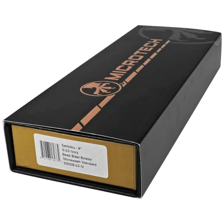 Nóż kuchenny Microtech Santoku 4.2'' Titanium Bolster/Ivory G10, Stonewashed M390MK (3300B-10IV)