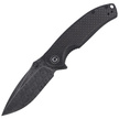 CIVIVI Knife Pintail Twill Carbon Fiber / Black G10, Black Damascus (C2020DS-1)