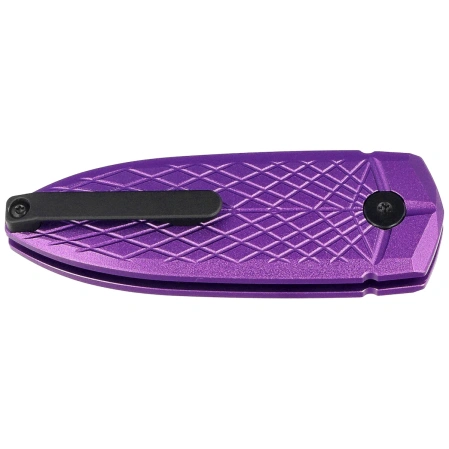 Bestech QUQU Purple Aluminum, Black DLC 14C28N by Gogo Knife (BG57B-5)