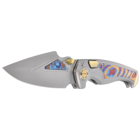 Nóż składany Remette Scepter Gray Titanium/Timascus, Pearlescent Surface M390 (SCPT-A)
