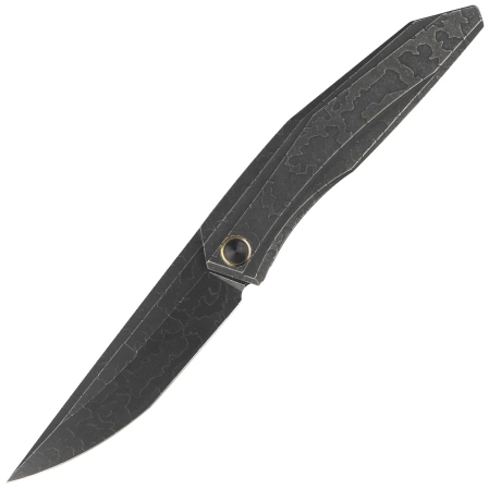 Nóż składany WE Knife Cybernetic LE No 201/205 Black Etching Pattern Titanium, Black Stonewashed CPM 20CV (WE22033-4)