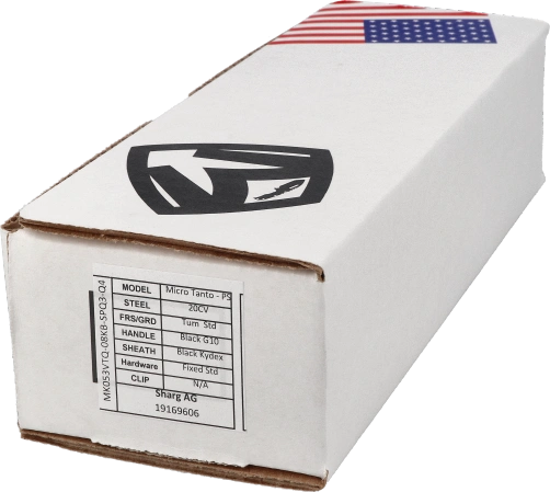 Nóż Medford Micro Tanto PS Black G10, Std HW, Tumbled 3V (MK053VTQ-08KB-SPQ3-Q4)