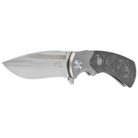Nóż składany Fox 40th Anniversary Knife Marble Carbon Fiber, Satin M390 (FX-F2017)