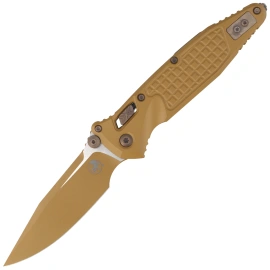 Nóż składany Microtech Socom Ram-Lok S/P-M Cerakote RAL-8000 Frag Aluminium, Cerakote RAL-8000 M390MK by Tony Marfione (160RL-1FRCRA-Z23)