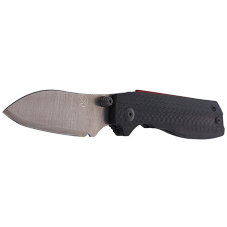 Nóż składany Sandrin Knives Torino V2 Carbon Fiber, Polyhedral Tungsten Carbide 71HRC