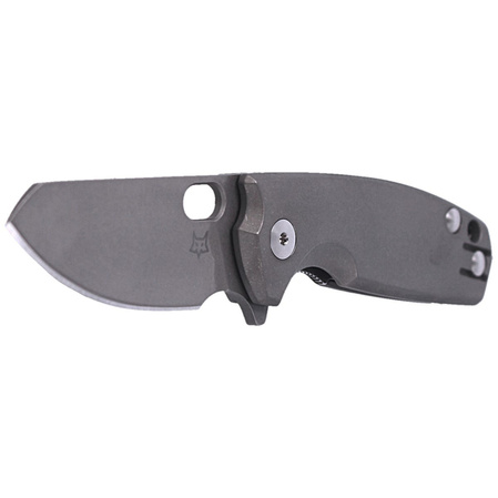 Fox Baby Core Stonewashed Titanium Knife, Stonewashed M390 by Jesper Voxnæs (FX-608 TI)