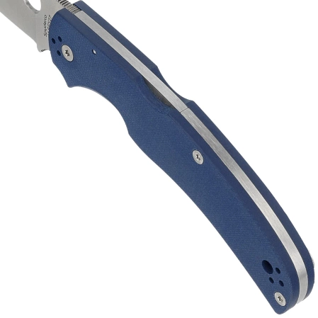 Spyderco Native Chief Cobalt Blue G10, Satin CPM SPY27 by Sal, Eric Glesser Knife (C244GPCBL)