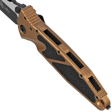 Nóż składany Microtech Socom Elite T/E-M Tan Aluminium, Black M390MK by Tony Marfione (161-1TA)