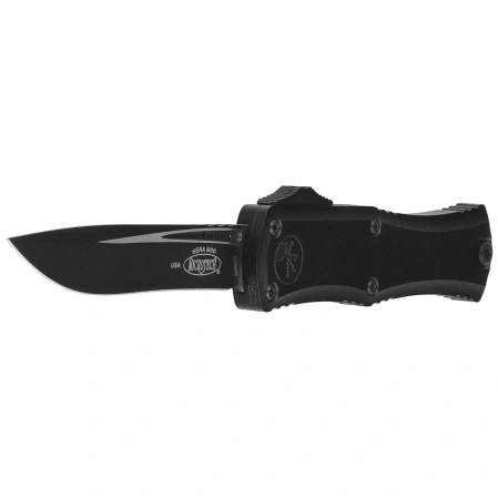 Nóż automatyczny OTF Microtech Hera II Mini S/E Recurve Black Aluminium, Black M390MK by Tony and Sean Marfione (1705M-1T)