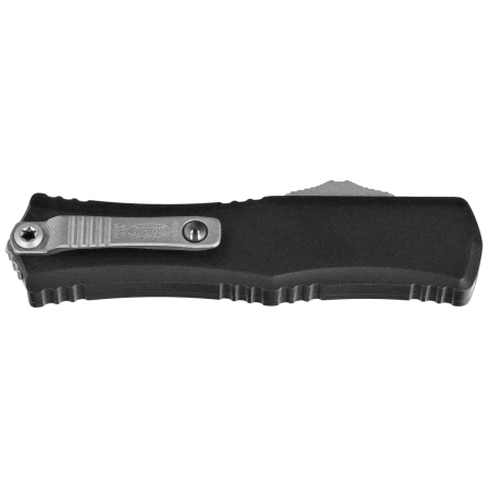Microtech Hera II Mini D/E OTF Knife Black Aluminum, Stonewashed M390MK by Tony and Sean Marfione (1702M-10)