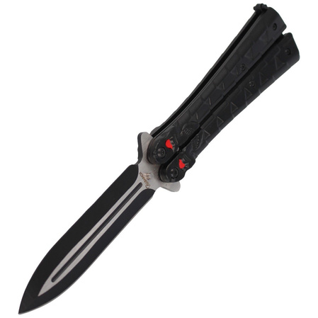 Balisong Knife Martinez Albainox Black Calavera (02097)