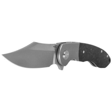 Bestech Bowietie Grey Titanium/Carbon Fiber, Stonewashed/Satin M390 (BT1906A)