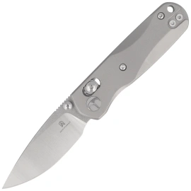 Nóż składany Bestechman Sprite Grey Titanium, Stonewashed/Satin M390 (BMK21A)