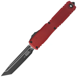 Microtech Ultratech Gen IV T/E OTF Knife Merlot Aluminum, Black Cerakote M390MK by Tony Marfione (11234-1MR)