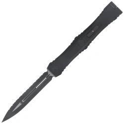 Nóż automatyczny OTF Microtech Nemesis IV D/E Marfione Select Black Aluminium, DLC F/S M390MK by Tony Marfione (1152-3DLCTMS1)